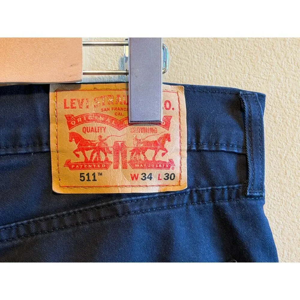 Levi’s 511 Black Jeans All Seasons Tech Men’s W34 L30 34x30